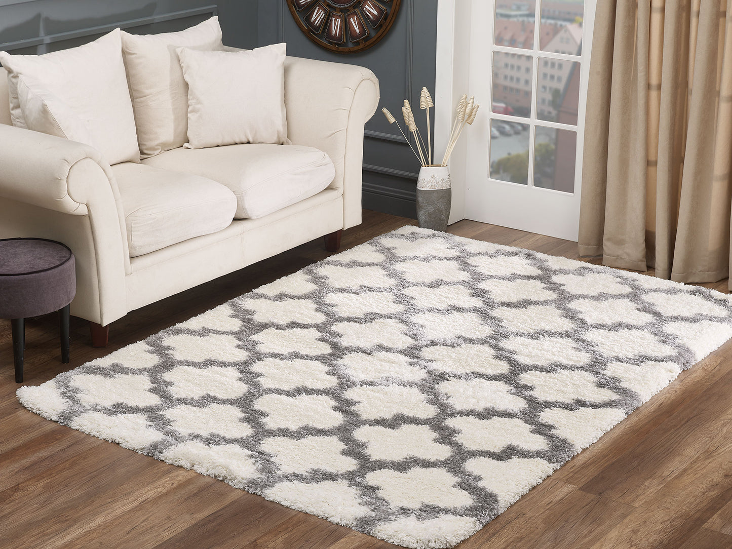 SUPERIOR SHAGGY Q464A WHITE