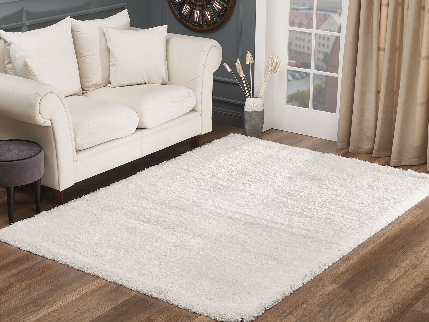 SUPERIOR SHAGGY 6365A WHITE
